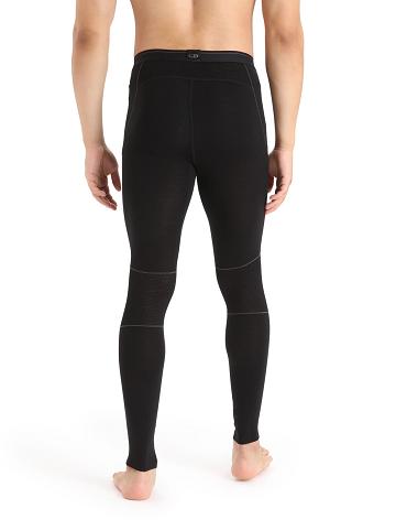 Base Layers Icebreaker BodyfitZone™ Merino 150 Zone Thermal Leggings Homme Noir | FR 1399XYUF